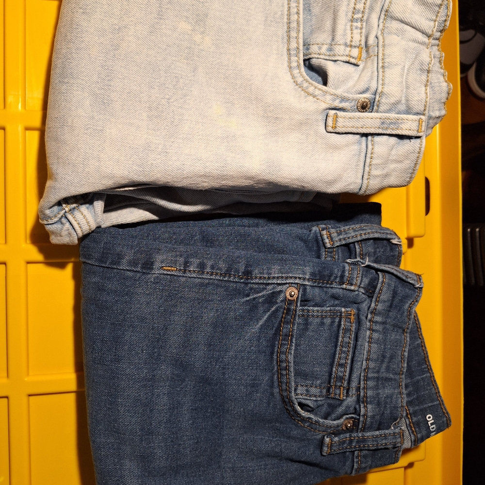 Old Navy Kids Jeans - Light Blue and Dark Blue